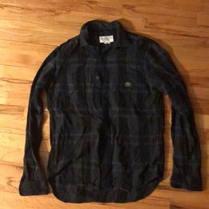 Flannel button-up shirt